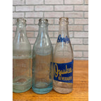 (4) Ozaukee Springs Bottling Co Port Washington Wis Wisconsin Soda Bottle