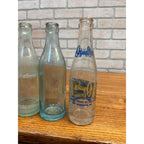 (4) Ozaukee Springs Bottling Co Port Washington Wis Wisconsin Soda Bottle