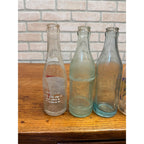 (4) Ozaukee Springs Bottling Co Port Washington Wis Wisconsin Soda Bottle