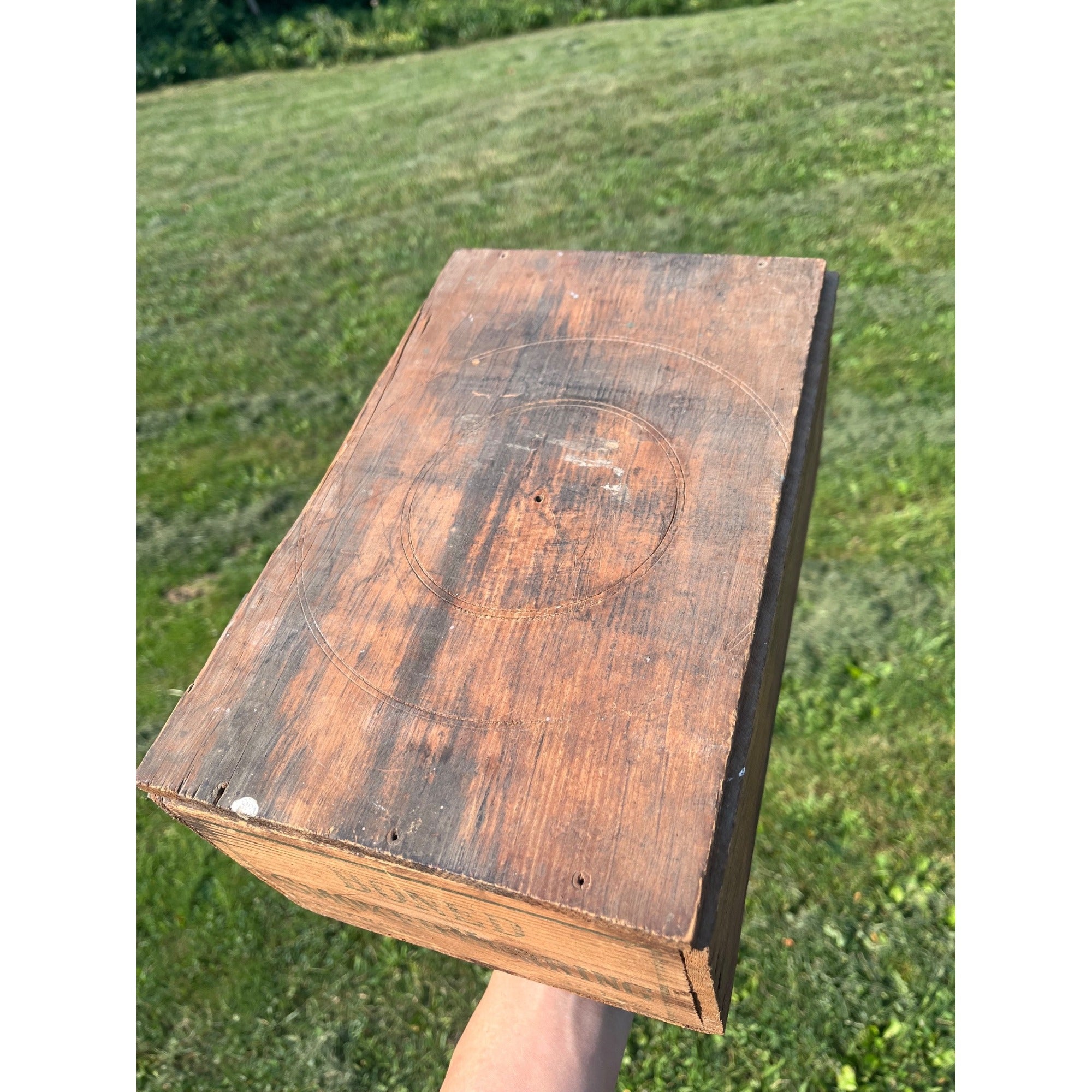 Vintage 1900s Boned Smoked Herring Fish Advertising Shipping Crate 10lbs Cabin Decor
