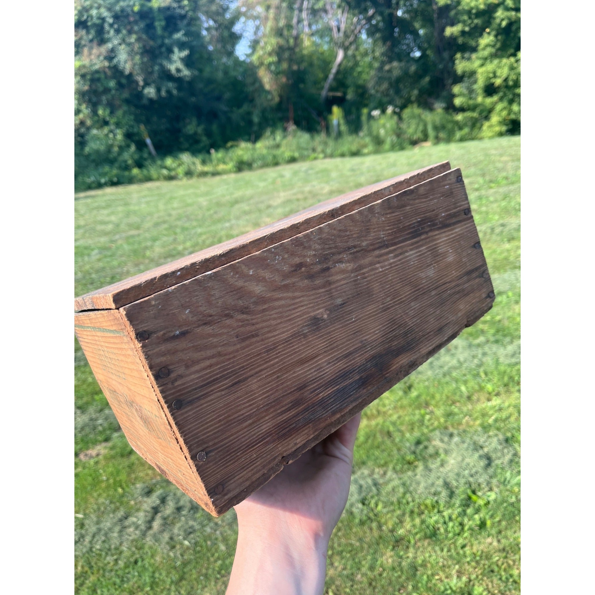 Vintage 1900s Boned Smoked Herring Fish Advertising Shipping Crate 10lbs Cabin Decor