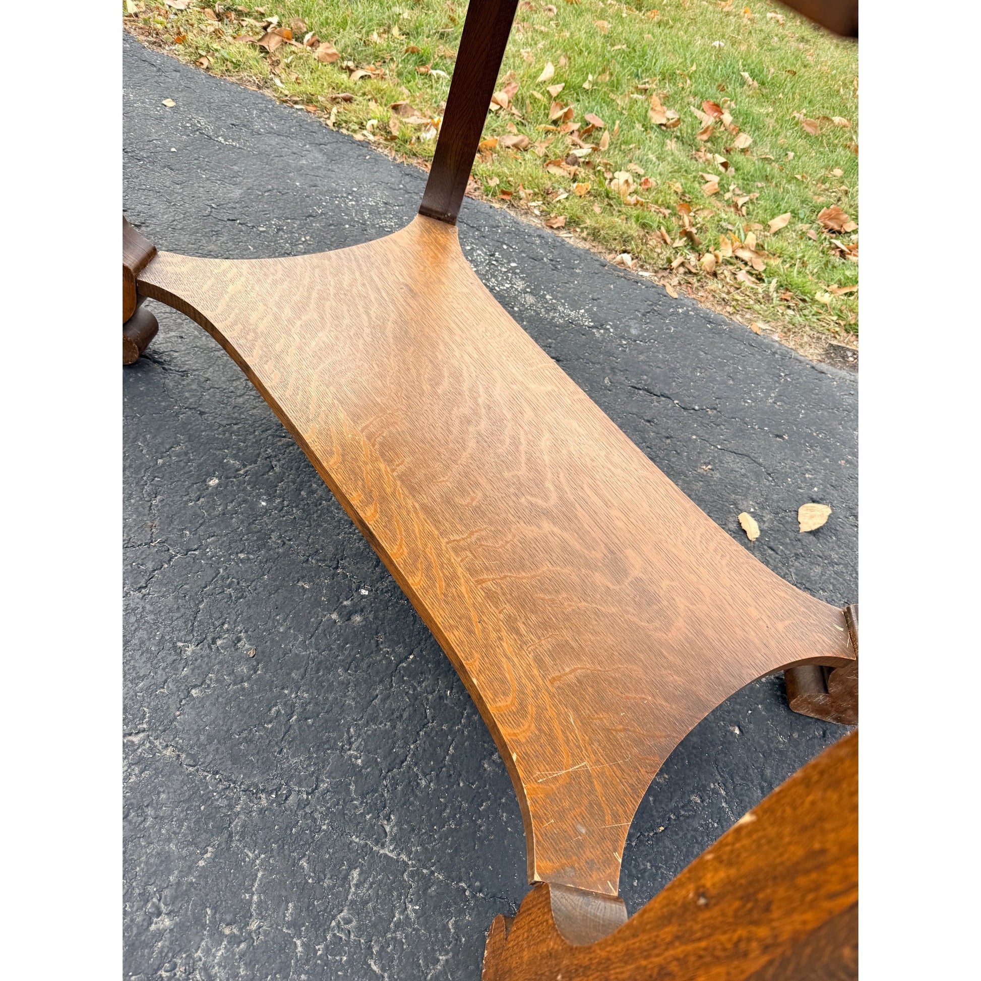 Vintage Oak Library Table w/ Single Drawer