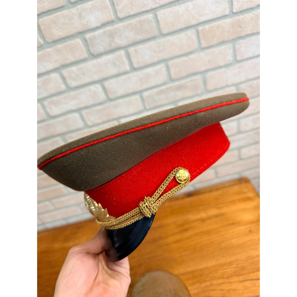 Original USSR Soviet Russian Army Officer Parade Uniform Hat Military Cap 56