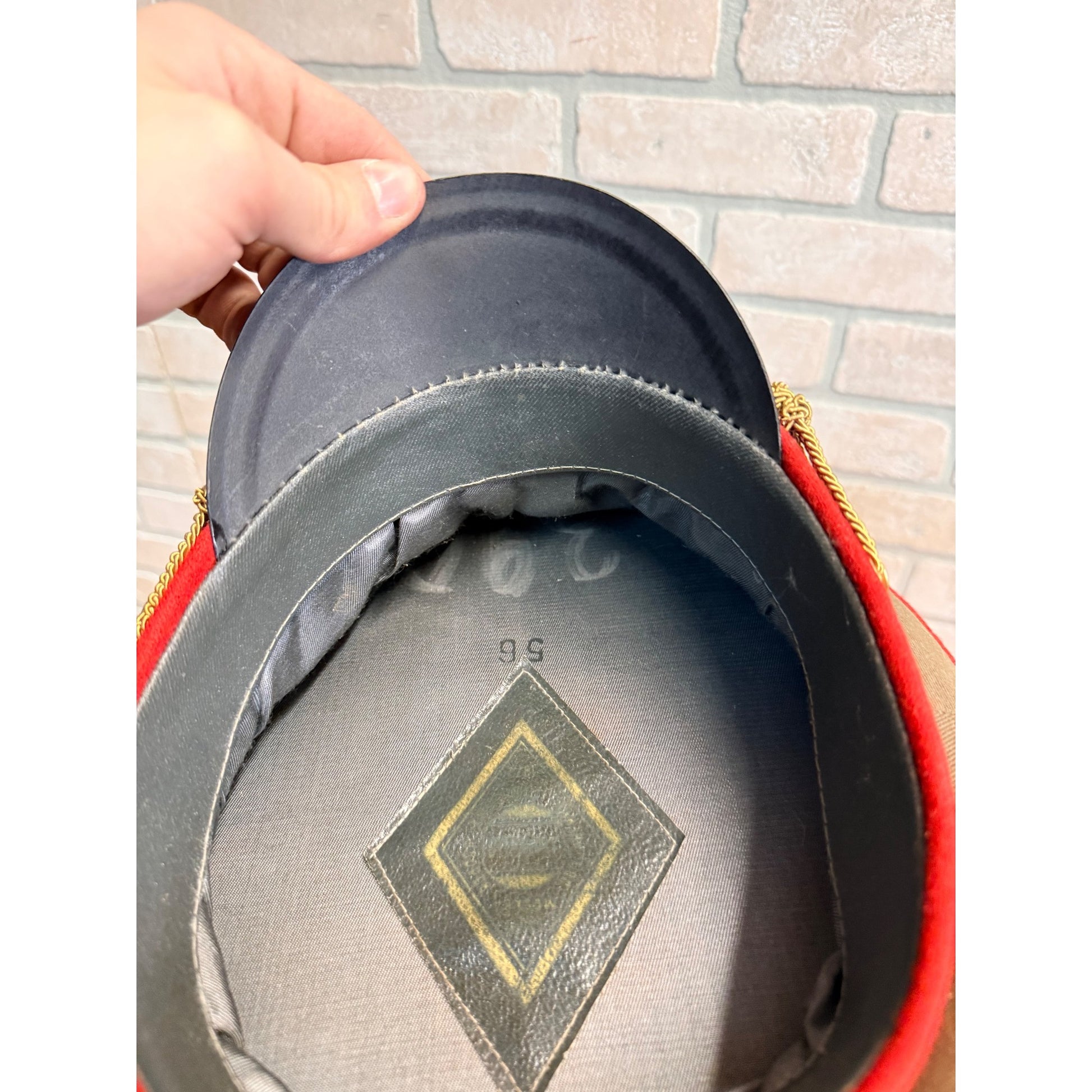 Original USSR Soviet Russian Army Officer Parade Uniform Hat Military Cap 56