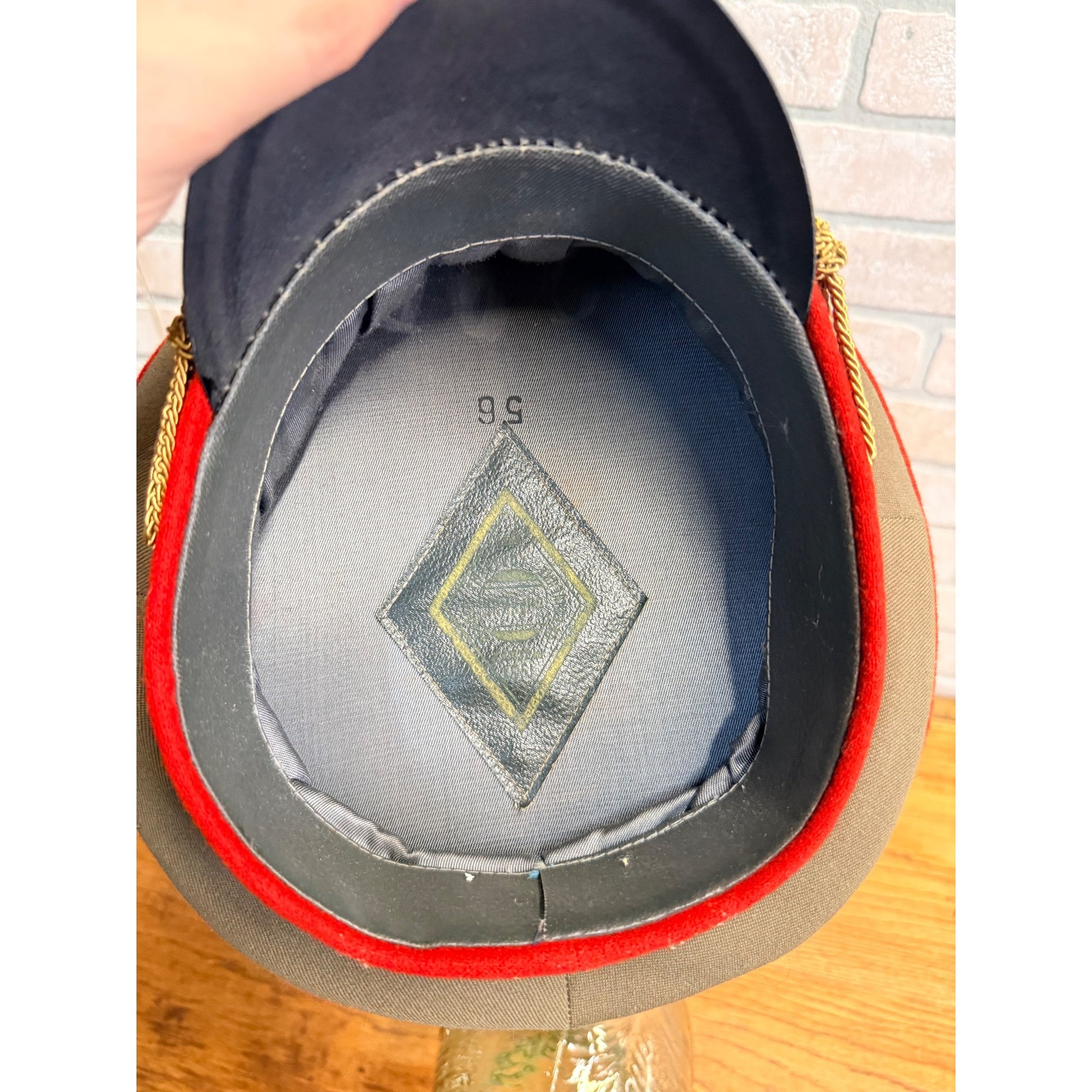 Original USSR Soviet Russian Army Officer Parade Uniform Hat Military Cap 56