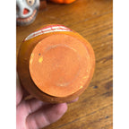 Antique German Halloween Composition Jack O' Lantern Apple Candy Container JOL