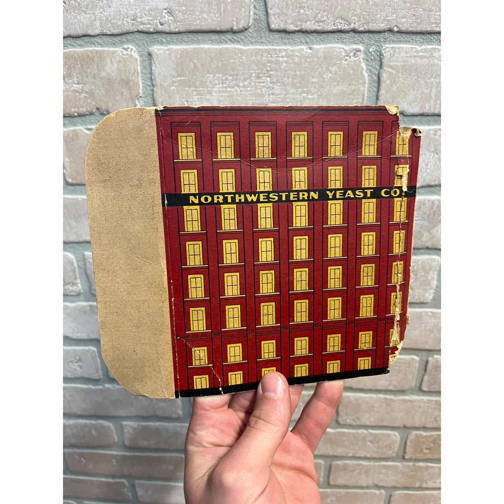 Original Northwestern Yeast Co. Box Lid Litho Chicago Illinois
