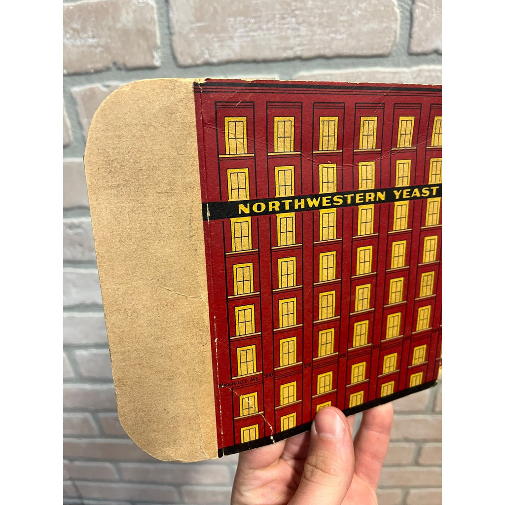 Original Northwestern Yeast Co. Box Lid Litho Chicago Illinois