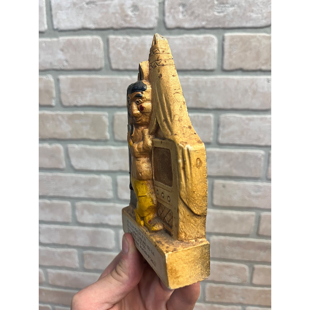 Vintage 1950s Native American Indian Souvenir Thermometer