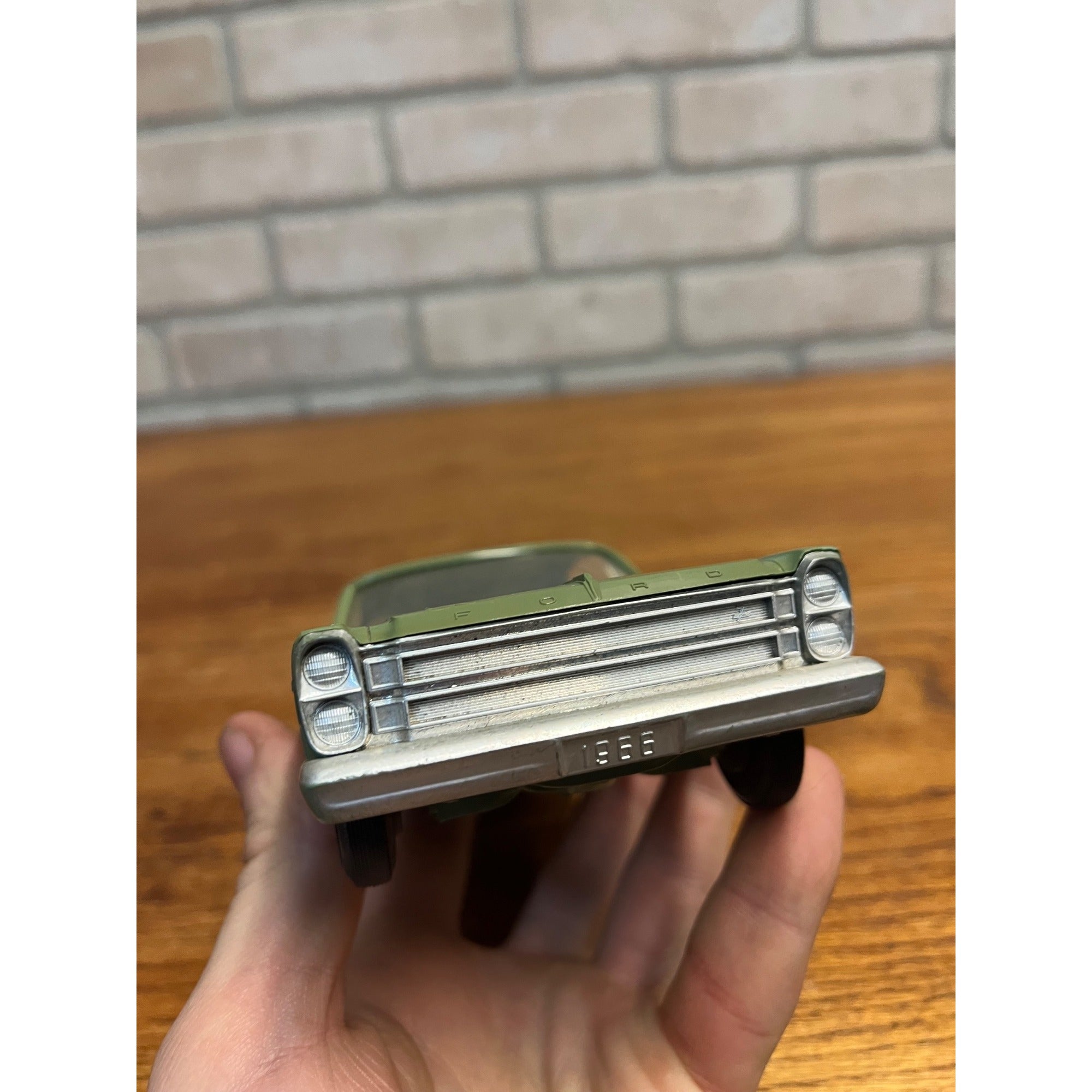 Original Promo Dealer Model Car 1966 Seafoam Green Hardtop Ford Galaxie 500