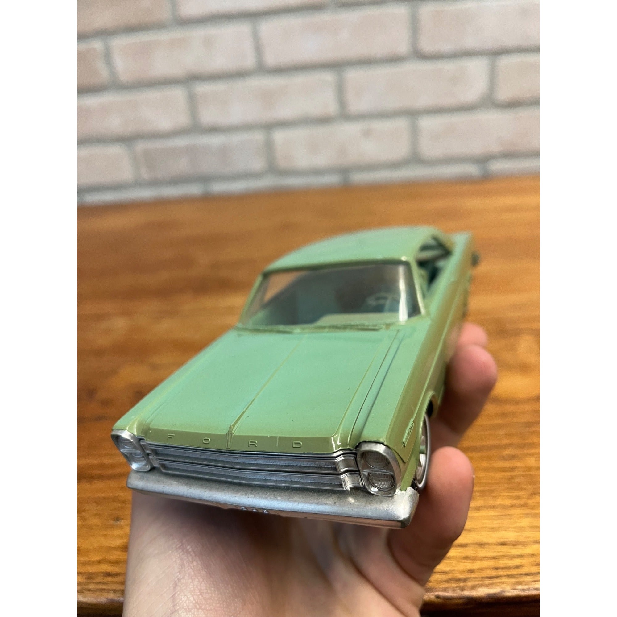 Original Promo Dealer Model Car 1966 Seafoam Green Hardtop Ford Galaxie 500