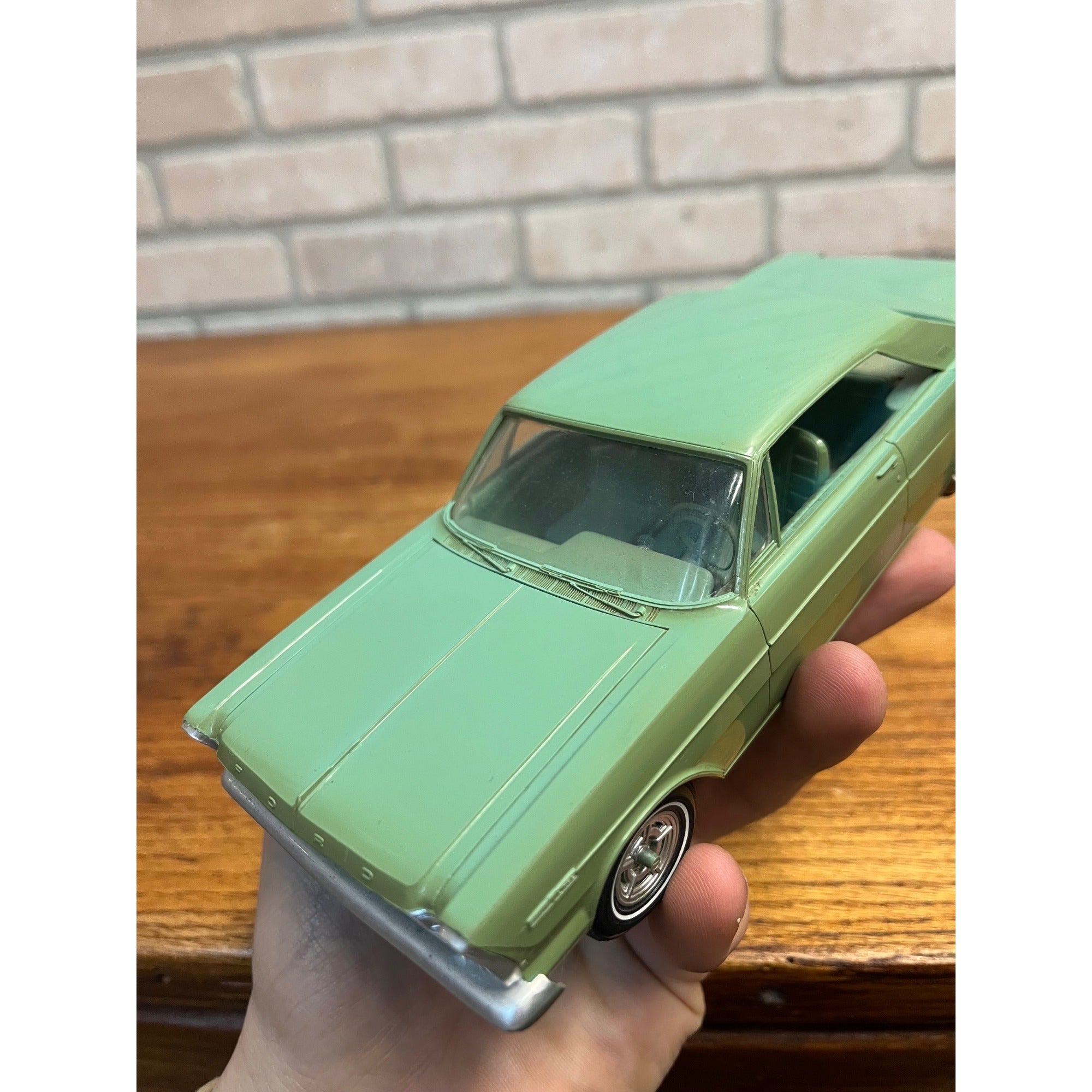 Original Promo Dealer Model Car 1966 Seafoam Green Hardtop Ford Galaxie 500