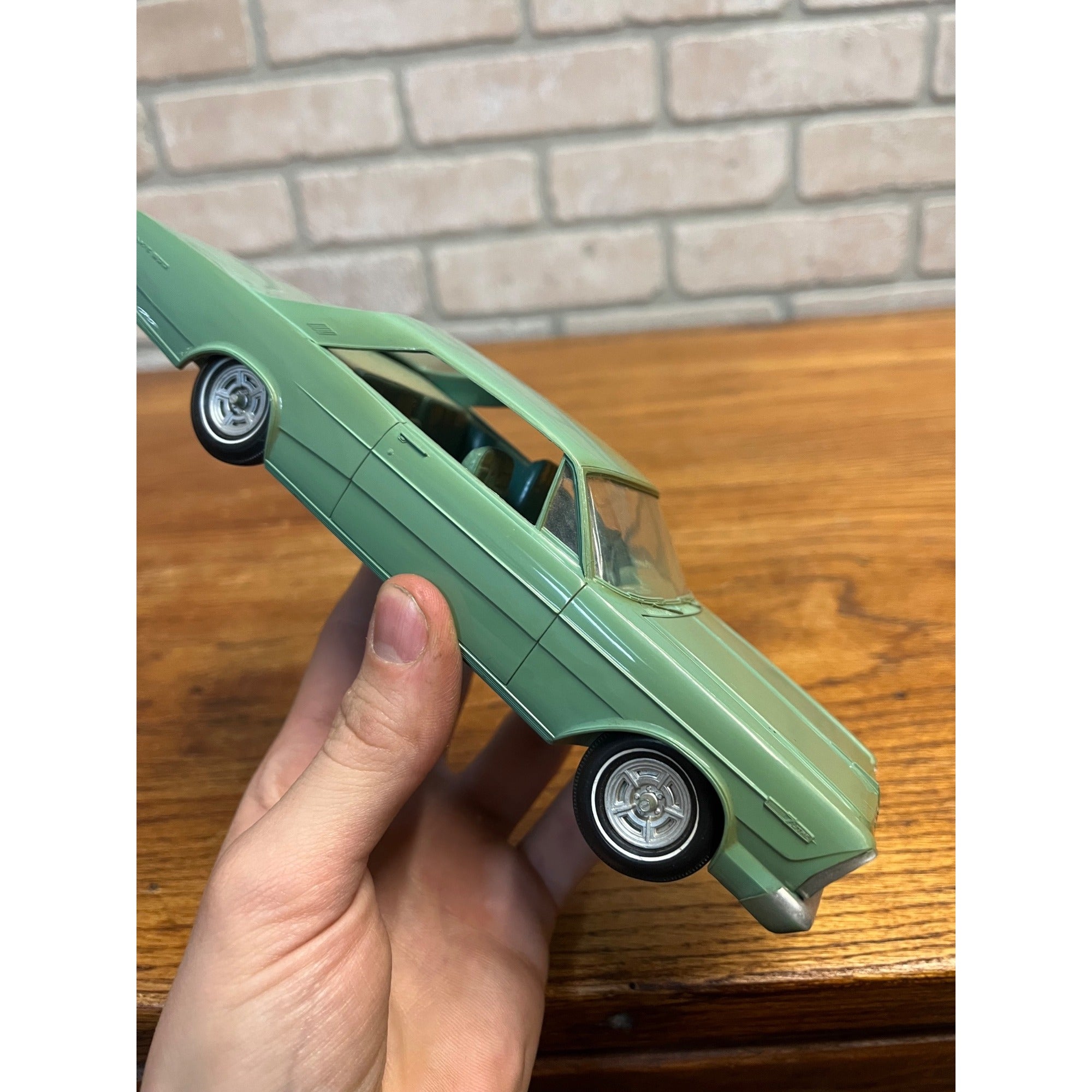 Original Promo Dealer Model Car 1966 Seafoam Green Hardtop Ford Galaxie 500