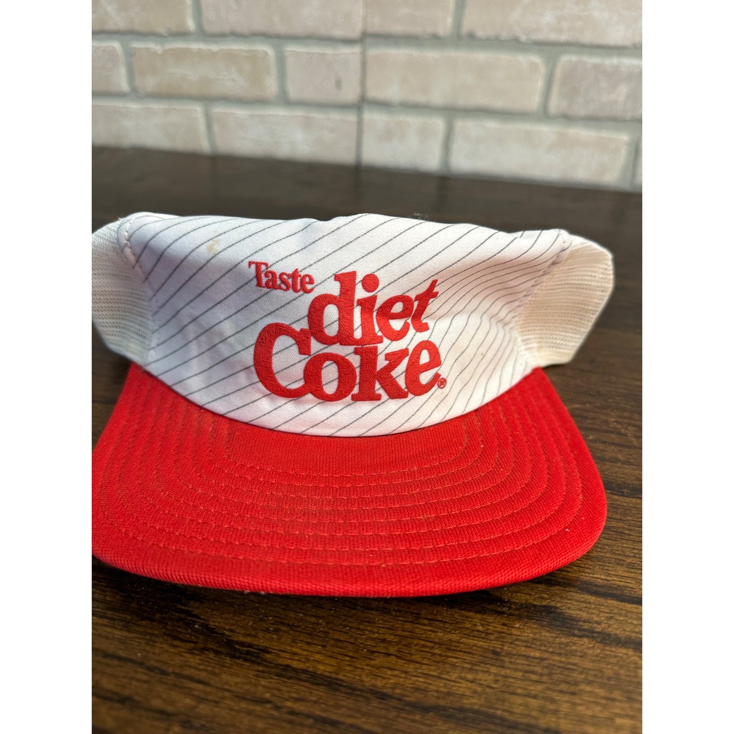 Vintage 1980s Retro Taste Diet Coke Snapback Hat Red White