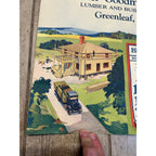 1920s Advertising Calendar Poster Fuller Goodman Farm Barn Dairy Scene