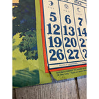 1920s Advertising Calendar Poster Fuller Goodman Farm Barn Dairy Scene