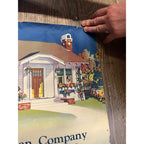 1920s Advertising Calendar Poster Fuller Goodman Farm Barn Dairy Scene