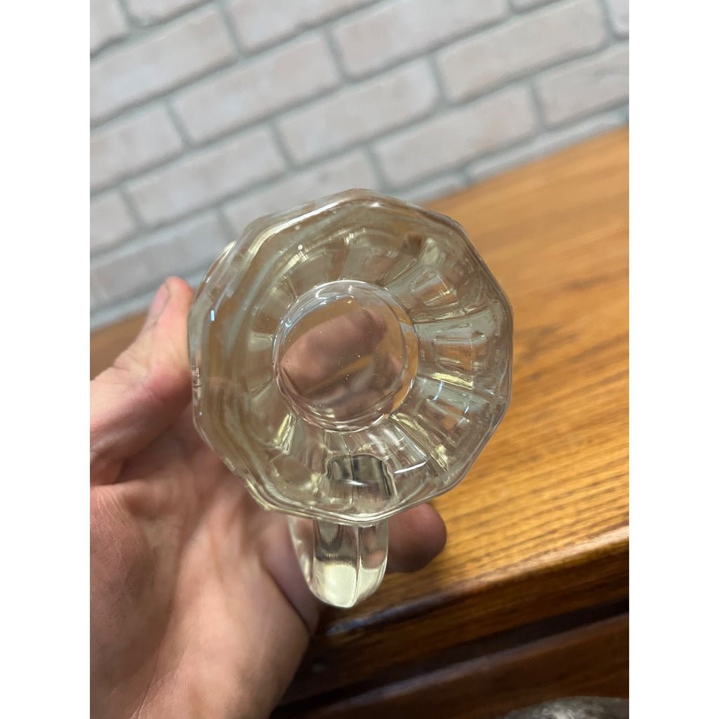 Vintage Lot (2)  A &W Baby Root Beer Mugs Raised Letters Style + ACL 3.25" Tall