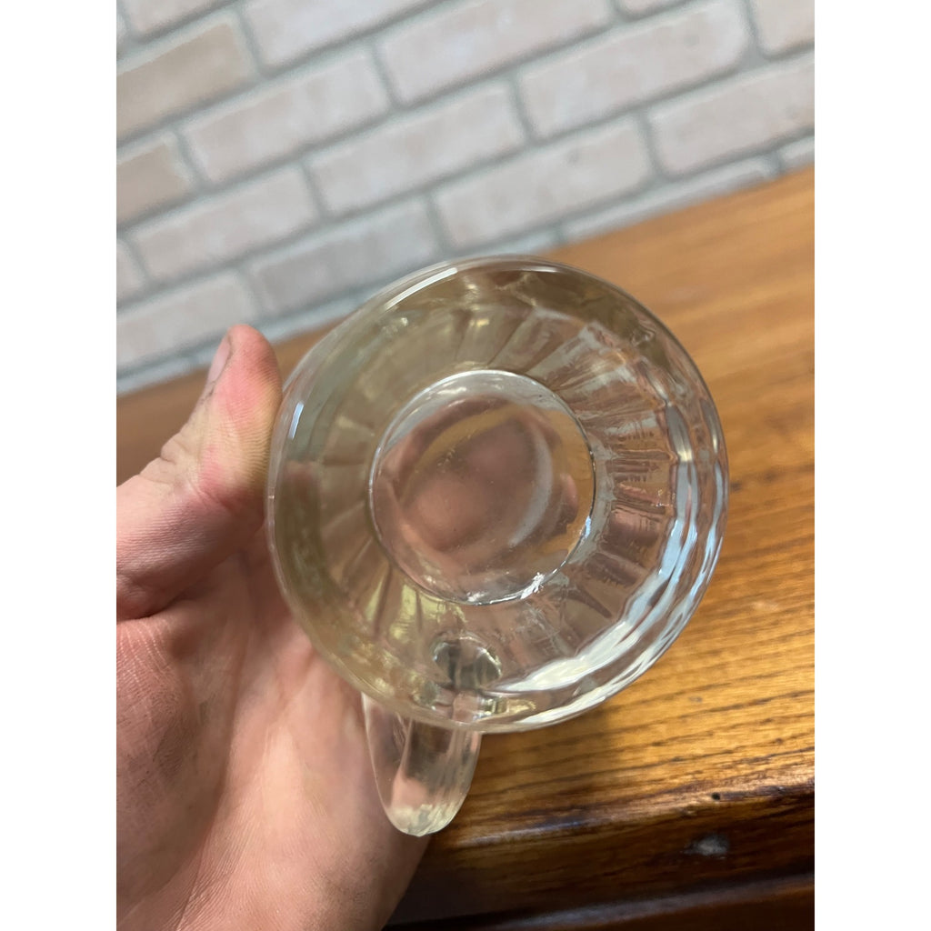 Vintage Lot (2)  A &W Baby Root Beer Mugs Raised Letters Style + ACL 3.25" Tall