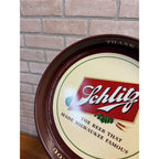 Vintage Schlitz Beer Round Serving Tray "Thank You" Milwaukee Metal 13"