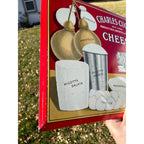 RARE Vintage Early 1900s Charles Cuomo Cheese New York TOC Advertising Sign