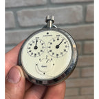 Vintage Junghans German Mechanical Pocket Stop Watch Timer - Works