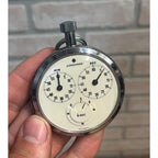 Vintage Junghans German Mechanical Pocket Stop Watch Timer - Works