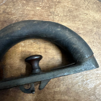 Antique Wooden Sad Iron Handle Replacement 6" Long Latch Style