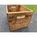 Vintage Jung Brewing Co. Random Lake WI Wooden Beer Crate Bottle Case