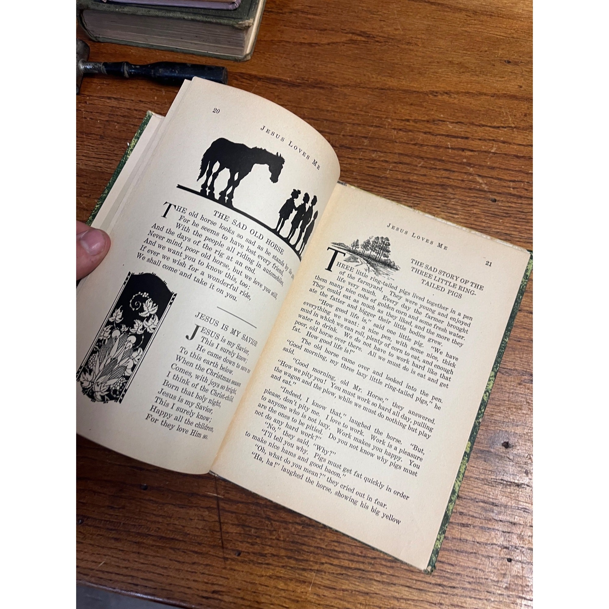 Vintage Jesus Loves Me The Christian Child's Book By G.L. Wind Hardcover Circa 1920's