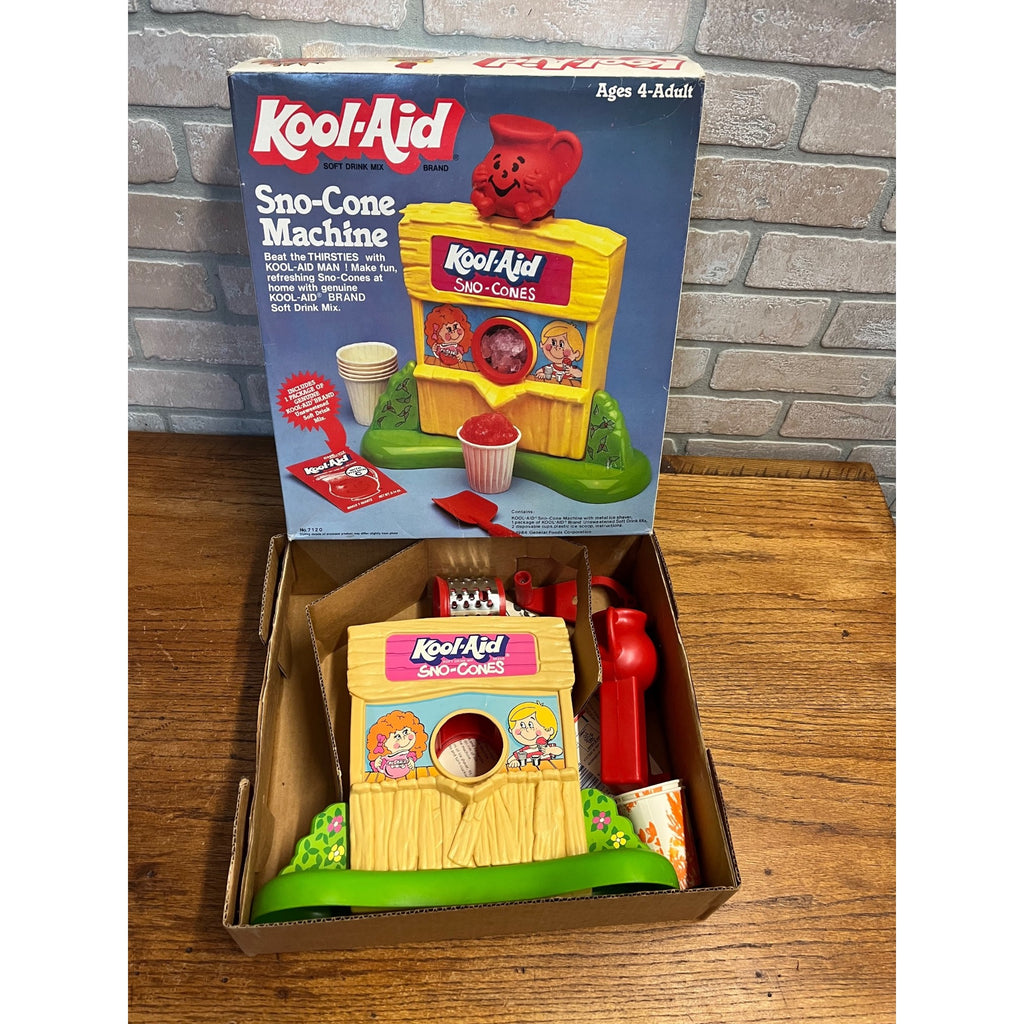 Vintage 1984 Kool Aid Snow Cone Machine with Original Box