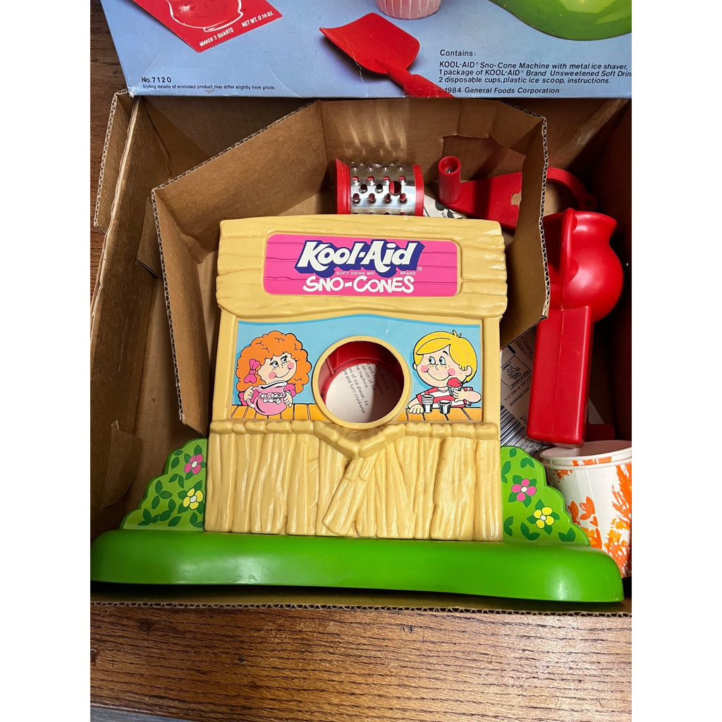 Vintage 1984 Kool Aid Snow Cone Machine with Original Box