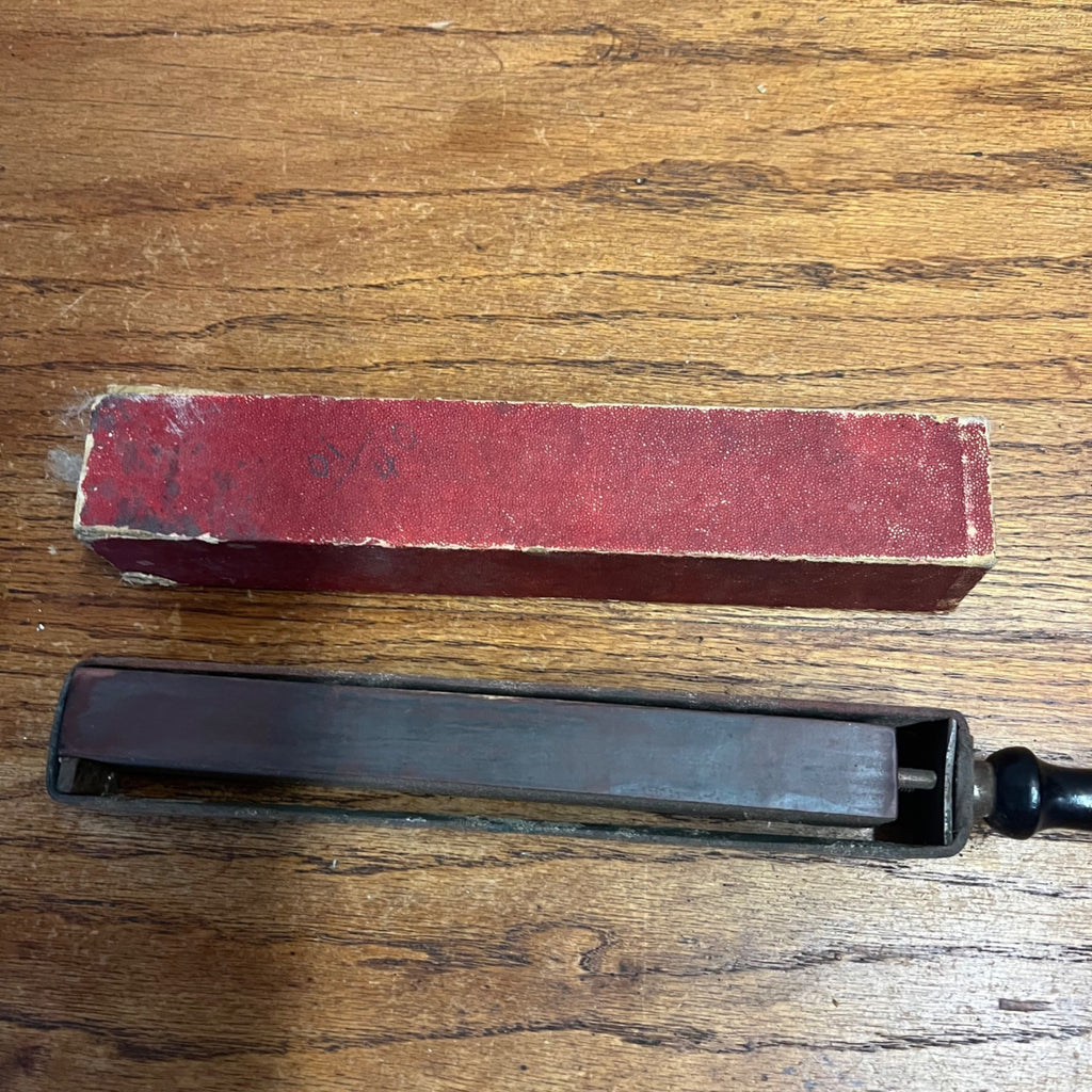 Vintage 1900s J.R. TORREY'S Razor Hone and strop Combination with Sleeve/ Box