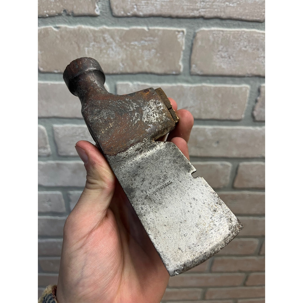 Vintage C. Hammond Philadelphia Single Bit Axe Head 1lb Hammer Lathing Tool
