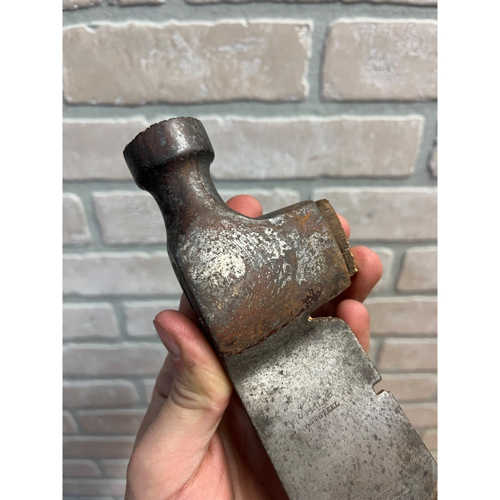 Vintage C. Hammond Philadelphia Single Bit Axe Head 1lb Hammer Lathing Tool
