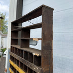 Vintage Industrial Wooden parts Divider Cubbies Bin Cabinet Steampunk