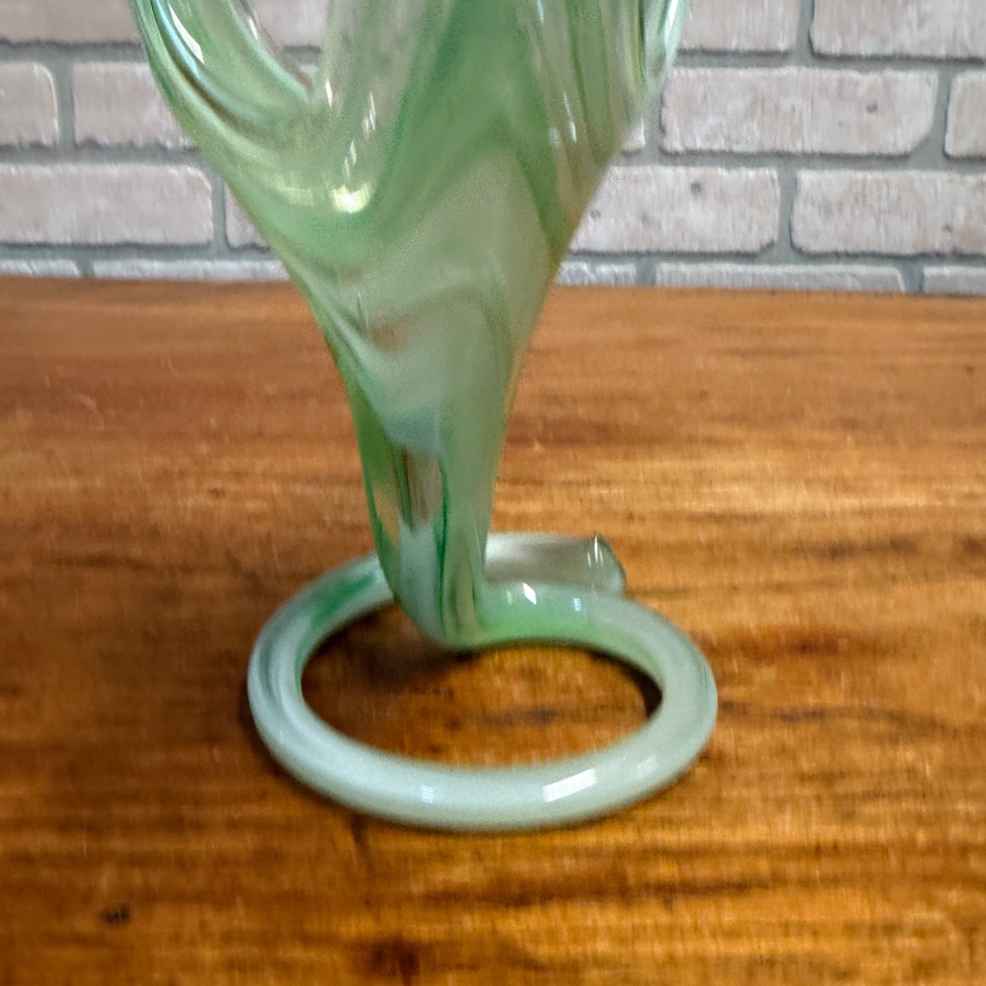 Vintage 1960s Murano Art Glass Mid-Century Vase Dish Decor Unmarked