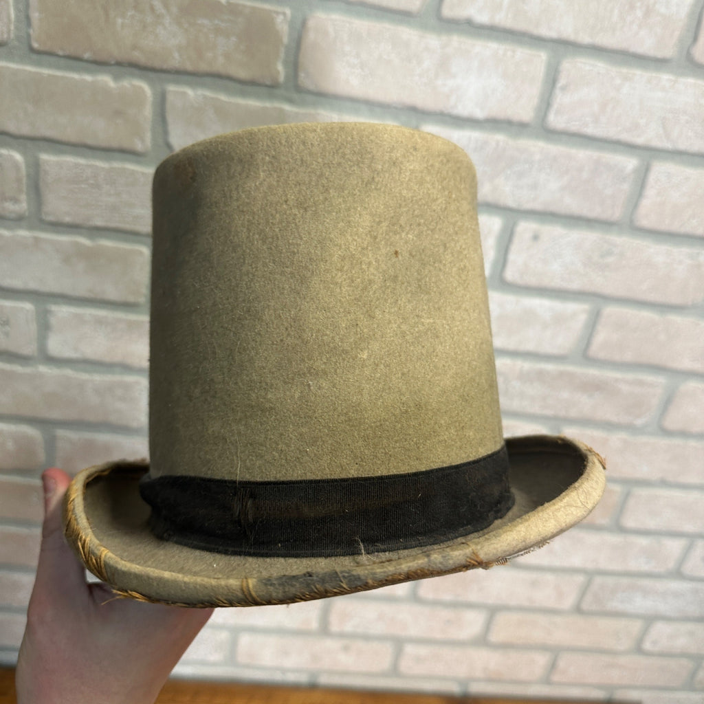 Original 1888 Grover Cleveland & Thurman Campaign Stove Top Felt Hat