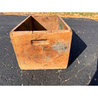 Antique Primitive Baum's Horse & Stock Food Wooden Shipping Crate Wood Box