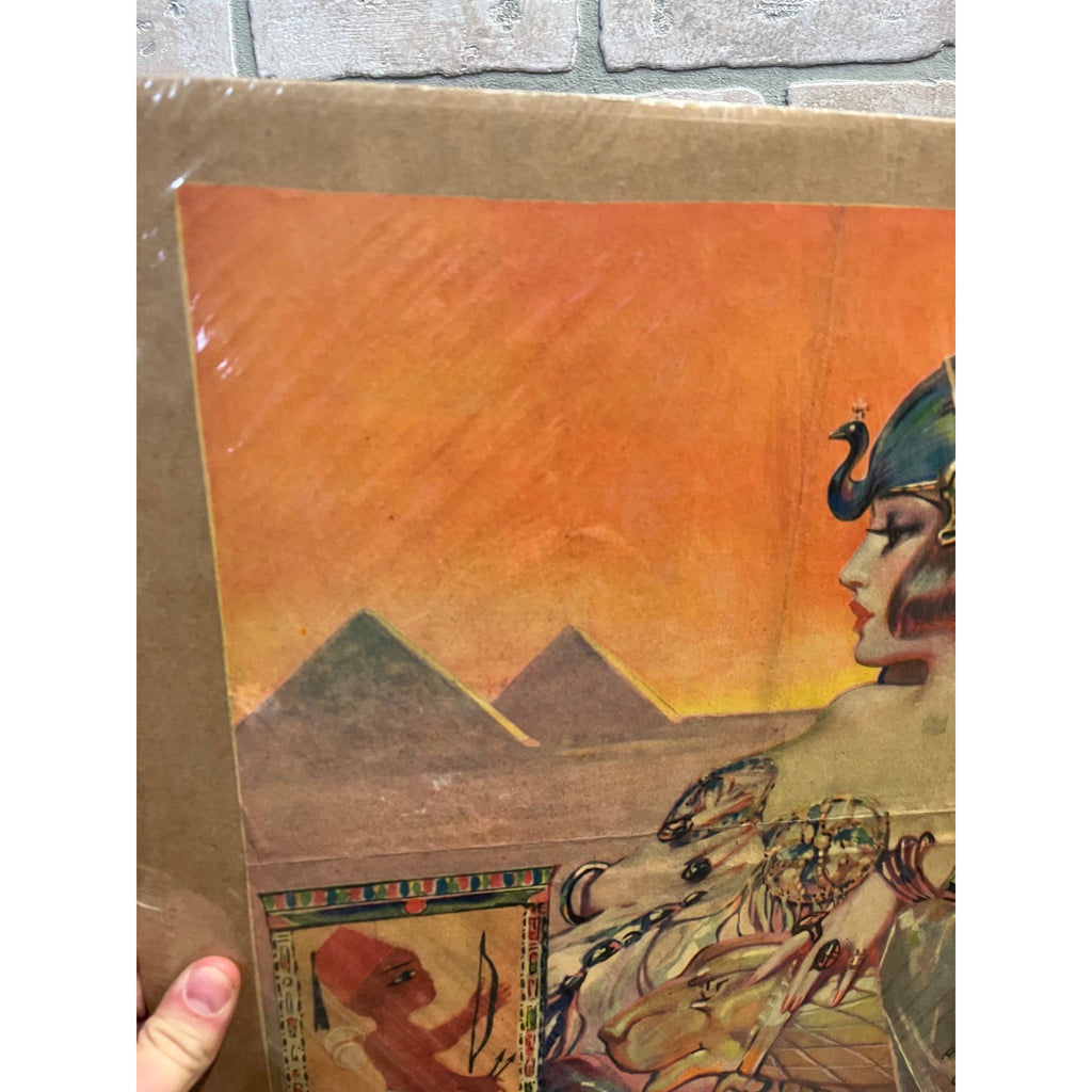 Vintage Henry Clive Art Deco Litho Prints Pinup Girls Indian & Egyptian