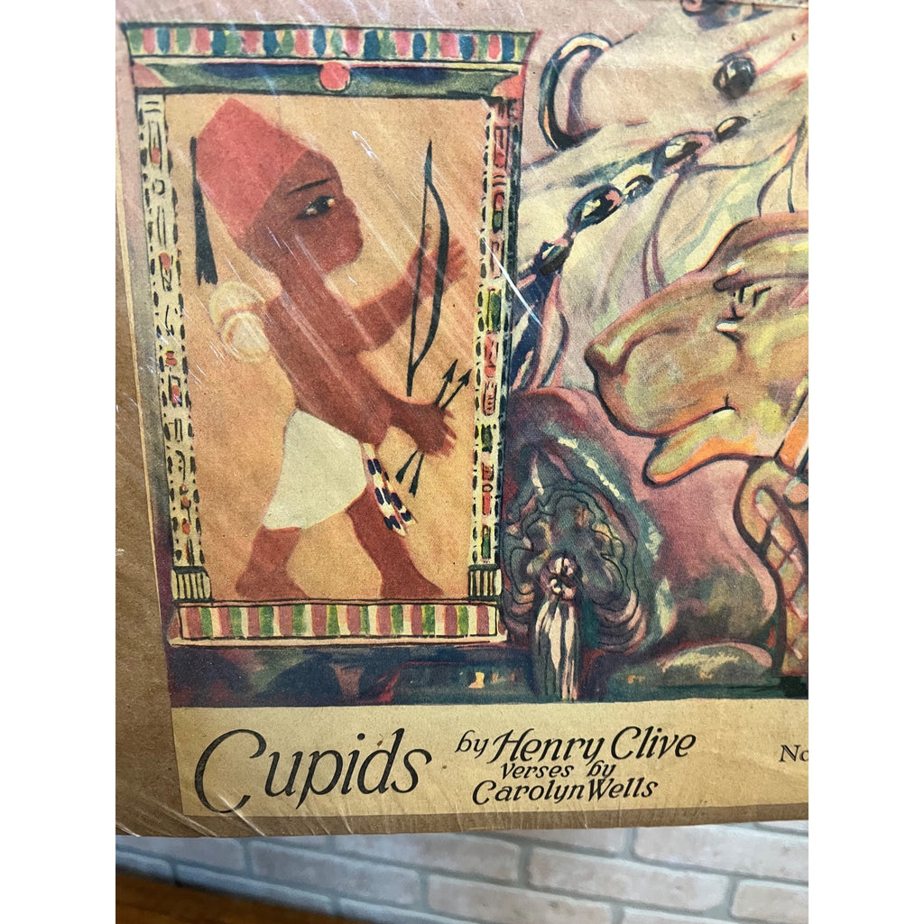 Vintage Henry Clive Art Deco Litho Prints Pinup Girls Indian & Egyptian