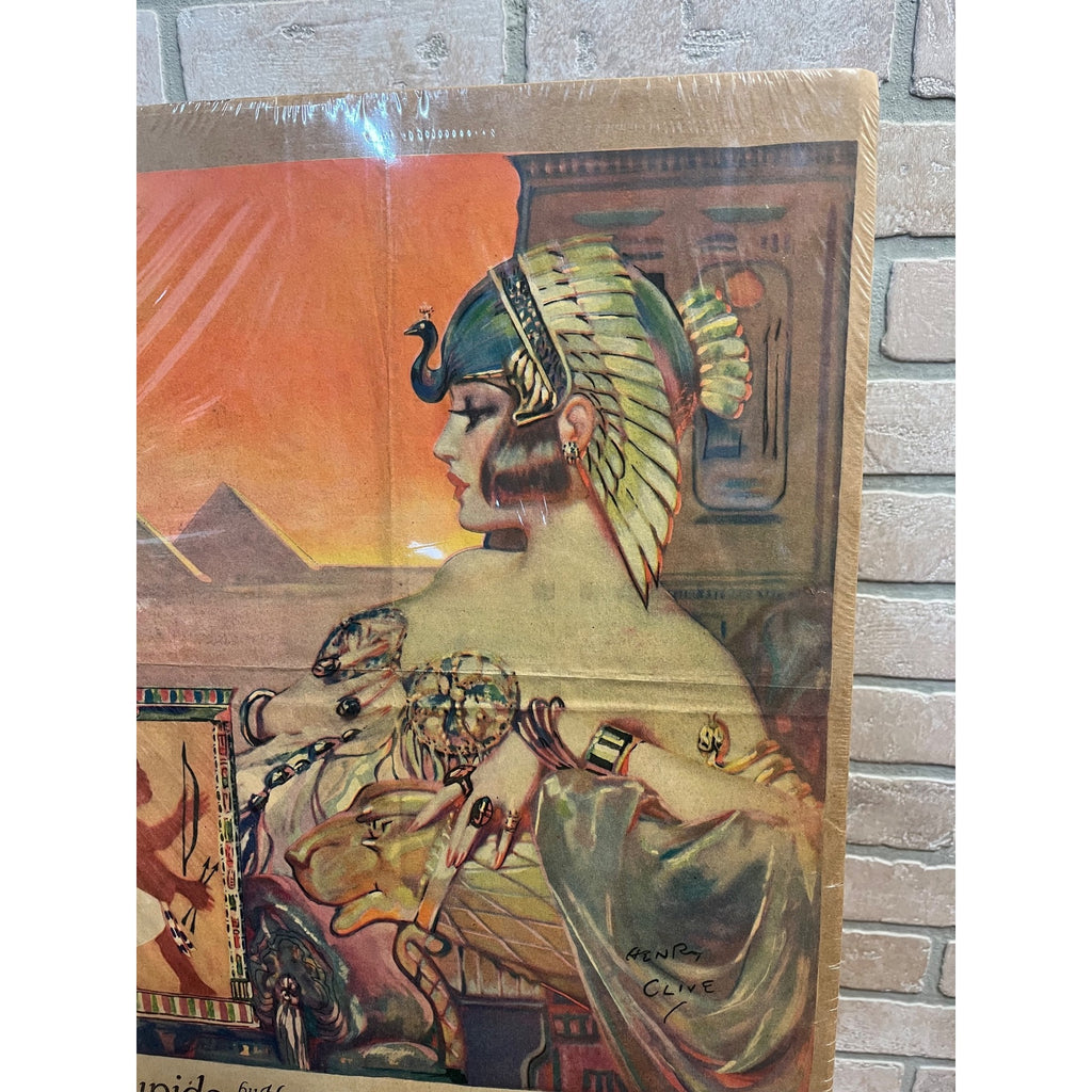 Vintage Henry Clive Art Deco Litho Prints Pinup Girls Indian & Egyptian