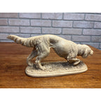 Vintage Norleans A. Santini Hunting Dog Sculpture Irish Setter Pointing Dog Made In Italy