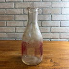 Vintage Meadow Gold Milk Silver Seal Quart Milk Bottle Dairy Glass