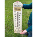 Vintage Meister Brau Beer Advertising Sign Therm Peter Hand Brewery Chicago