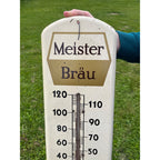 Vintage Meister Brau Beer Advertising Sign Therm Peter Hand Brewery Chicago