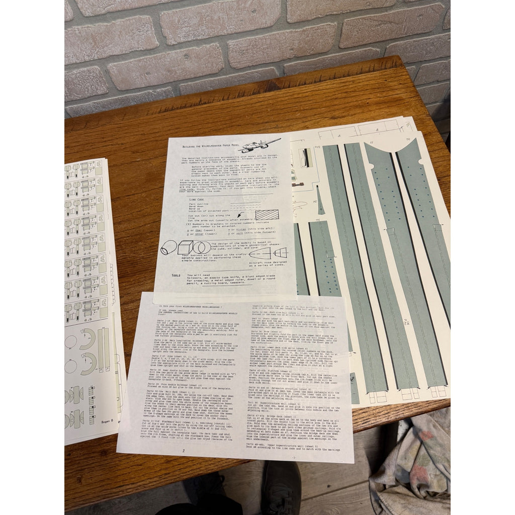 Wilhelmshavener 1:250 scale German battleship Bismarck paper model NEW