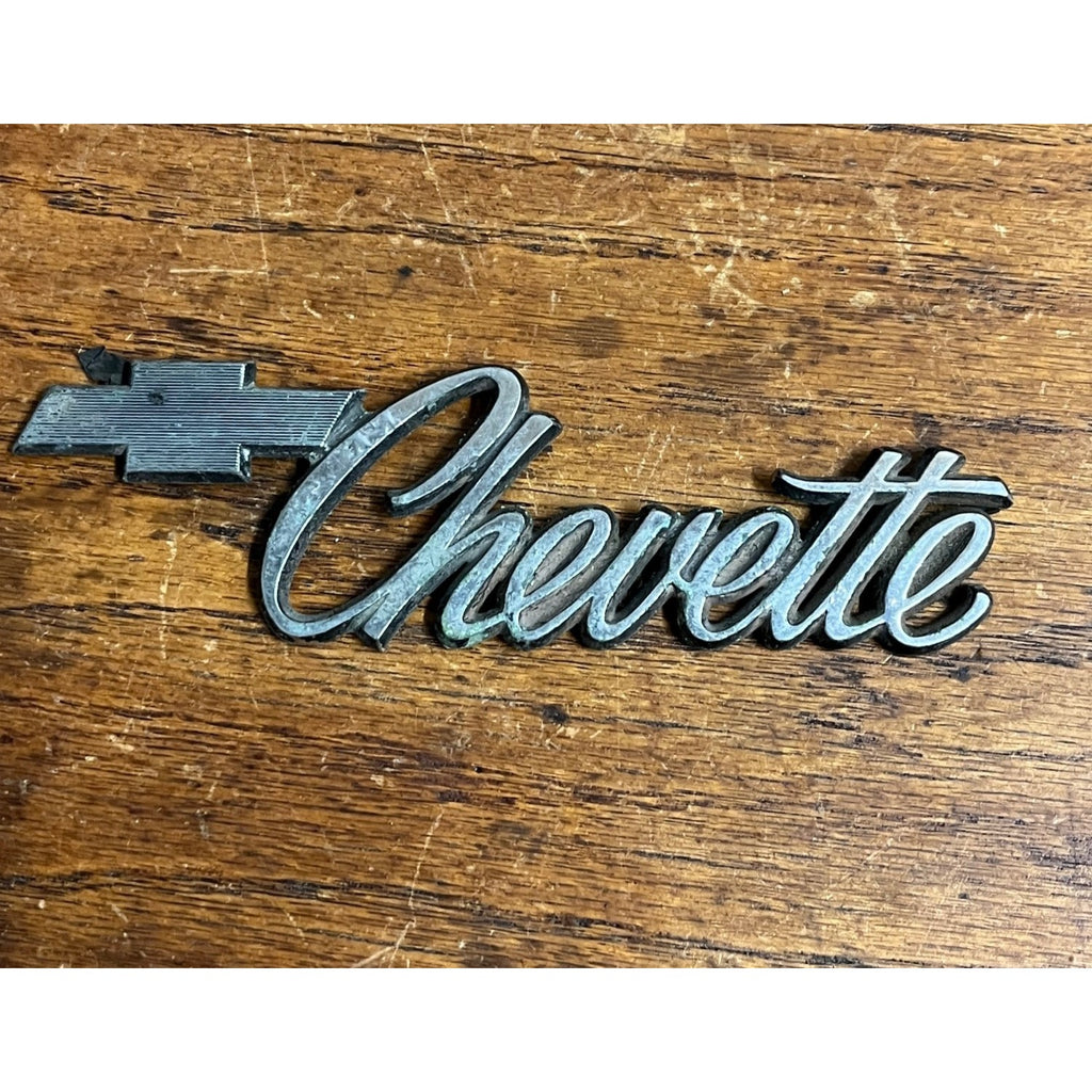 Vintage 1970s - 1980s Chevrolet CHEVY CHEVETTE Bowtie Logo EMBLEM Plastic
