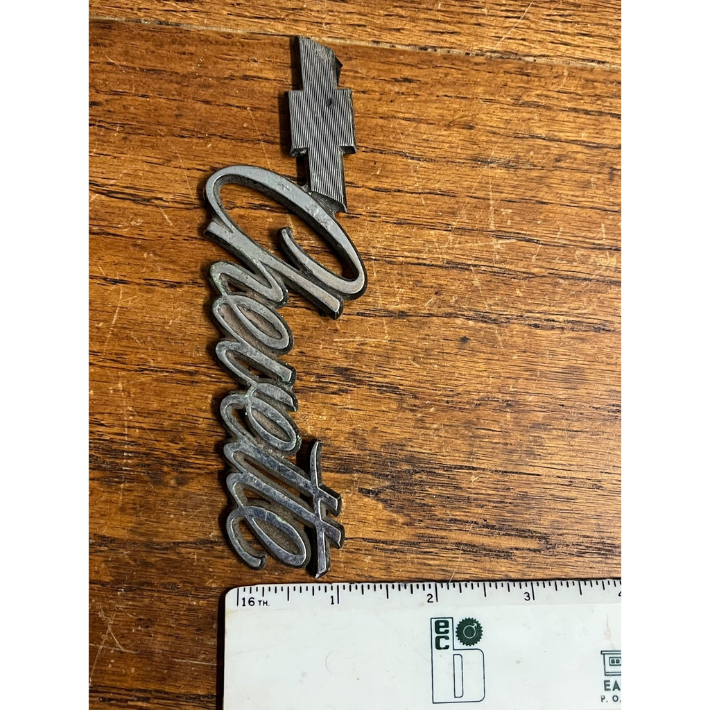 Vintage 1970s - 1980s Chevrolet CHEVY CHEVETTE Bowtie Logo EMBLEM Plastic