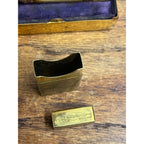 Vintage 1934 Gillette Aristocrat Gold Safety Razor Christmas DeLuxe Brass Box
